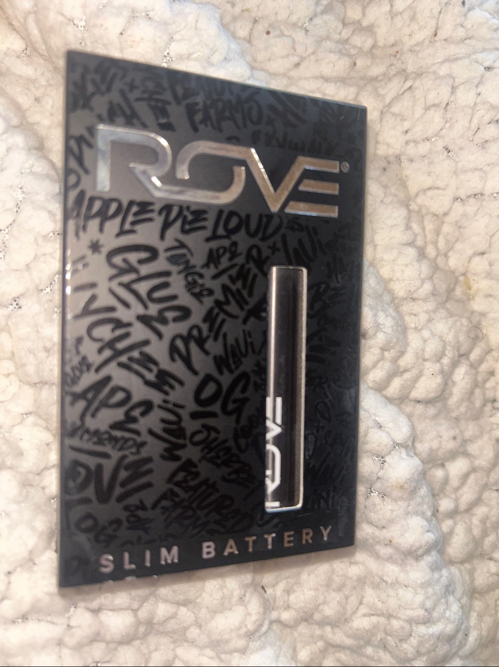 ROVE Black Slim Battery Packaging